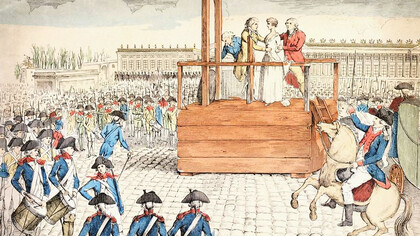 Execution de Marie-Antoinette, veuve de Louis Capet, sur la place de la Révolution 