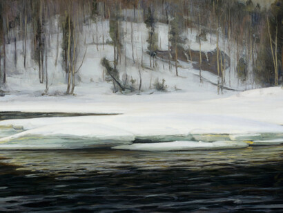 Three views on the landscape, artwork in exhibition. Courtesy of Turku Art Museum
