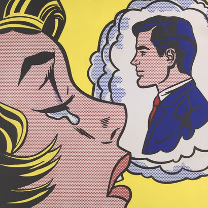 Roy Lichtenstein, Thinking of him, 1963. Courtesy of Fondation Louis Vuitton