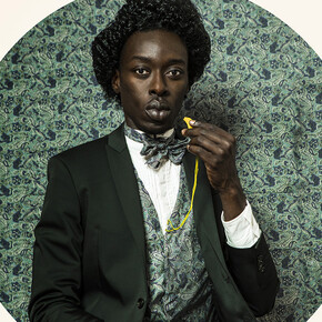 Detail of Omar Victor Diop, Frederick Douglass, 2015, Inkjet print on Hahnemuhle paper, Courtesy of the MAGNIN-A Gallery