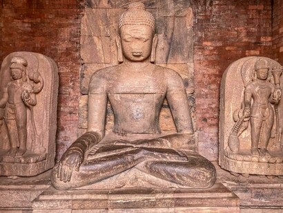 Ratnagiri Buddha. Heritage of Odisha, India