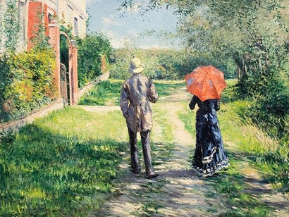 "The Uphill Path", 1881, Gustave Caillebotte, Museum Barberini, Postdam, Germania