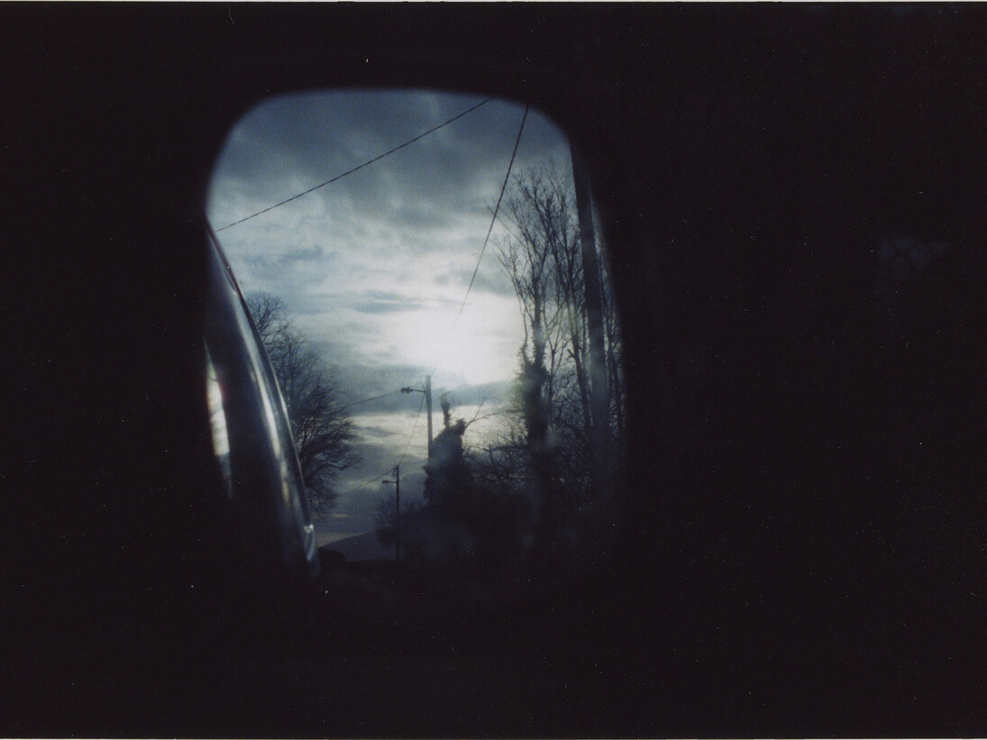 Samuel Laurence Cunnane, Wing Mirror 2013, Hand-printed C-type print on archival photo paper, framed
edition 1/3, 10 x 15 cm - image size, 3.9 x 5.9 in image size, 28.2 x 33.2 cm - framed size, 11.1 x 13.1 in framed size