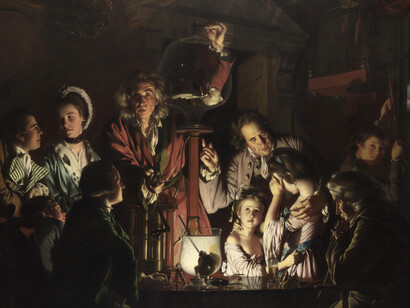 The Enlightenment Period valued empirical research. (An Experiment on a Bird in the Air Pump by Joseph Wright of Derby, 1768.)