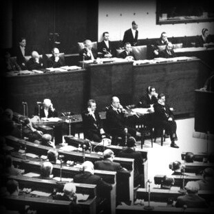 Parlamento europeo, anni Sessanta, Strasburgo, Francia