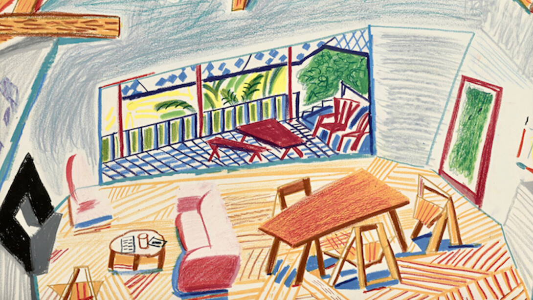 Landscape: Division and Development. Courtesy Sara Kay Gallery. Image copyright: David Hockney