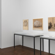 Christo, Air, exhibition view. Courtesy of Gagosian Gallery