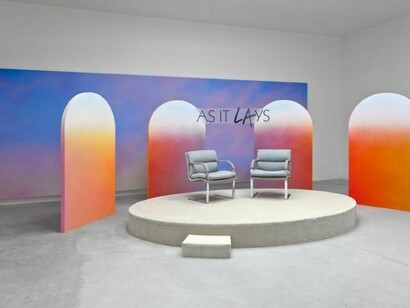 Alex Israel, Image of "As It LAys" from the 2013 solo exhibition at Le Consortium in Dijon. Photo: Zarko Vijatovic