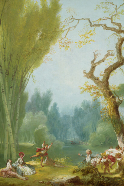 Jean-Honoré Fragonard, Das Spiel von Pferd und Reiter, Detail, 1775/1780, Öl auf Leinwand, 115 x 87,5 cm, National Gallery of Art, Washington