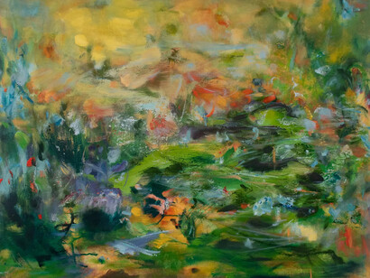 Jiatong Yuan, Water lilies before the end of day (detail), 2026. Courtesy of Baert Gallery