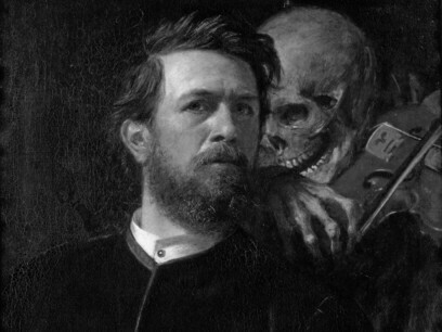 Self-portrait with death playing the violin, Arnold Böcklin
