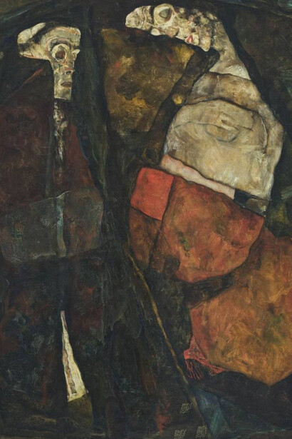 Egon Schiele, Pregnant woman and death (mother and death), 1911. 