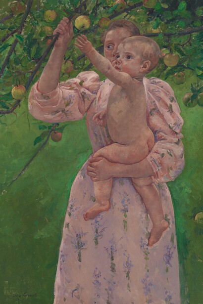 Mary Cassatt, Child picking a fruit (detail), 1893. Courtesy of the Art Institute of Chicago