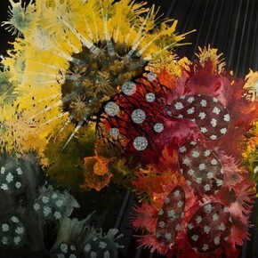 Ecosystem Depending on Itself, 2013, Acrylic on canvas, 75"x 54"