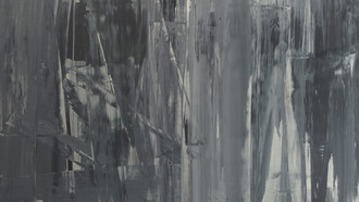 Large Metallic over Blue, pigmento e acrilico su pannello composito in alluminio, 2015
