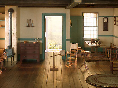 Mrs. James Ward Thorne, American, 1882-1966, A18: Shaker Living Room, c. 1800, c. 1940