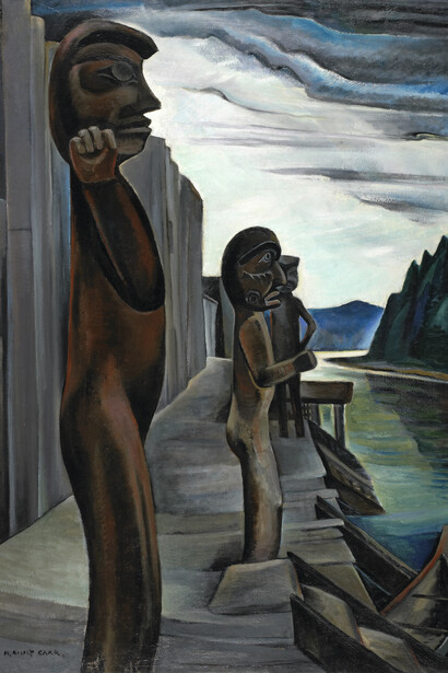 Emily Carr, Blunden Harbour, c. 1930, Oil on canvas, 129.8 x 93.6 cm, National Gallery of Canada, Ottawa, Photo © NGC