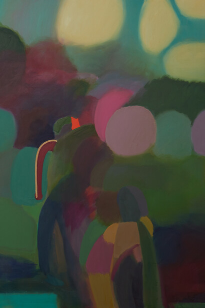 Phoebe Unwin
Approach, 2017
olio su tela / oil on canvas
183 x 153 cm
© the artist
Courtesy Amanda Wilkinson Gallery, London
