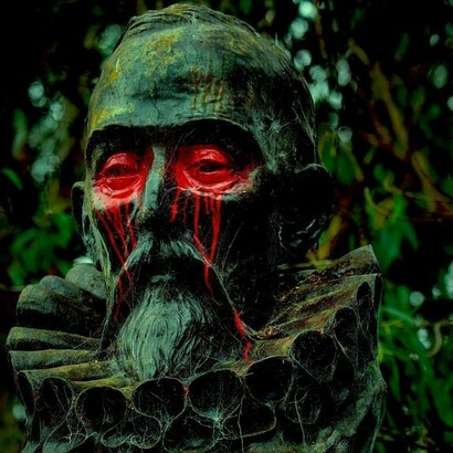 Statue of Miguel de Cervantes vandalized in Golden Gate Park, San Francisco, California