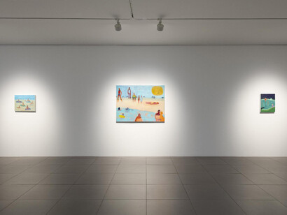 Katherine Bradford, Living a dream, exhibition view. Courtesy of Gallery Hyundai 