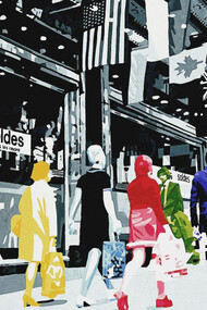 Gerard Fromanger, Bastille Flux, 2007. Ogni sforzo fatto per cercare di convincerci di essere diversi dalla natura selvaggia, esseri superiori ed indipendenti da essa, si è ripercosso contro di noi, rendendoci fisicamente, mentalmente e spiritualmente deboli e soli
