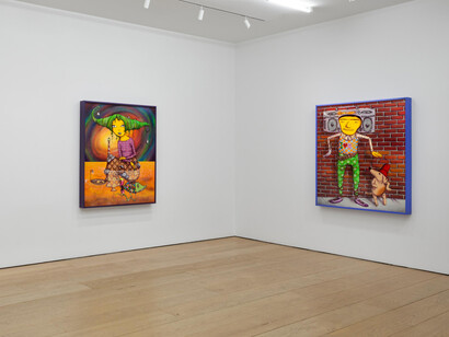 Osgemeos, The open window, exhibition view. Courtesy of Lehmann Maupin