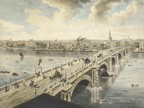 Henry Aston Barker, Detail of London from the Roof of Albion Mills, 1791 (large-scale panaorama), courtesy Museum of London