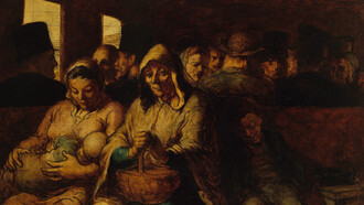 «El vagón de la tercera clase» (1864), H. Daumier