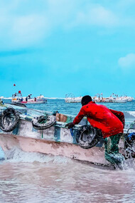 Setting out to sea in Mogadishu, Banaadir, Somalia, a fisherman embarks on a journey that mirrors the resilience and hope of his people, challenging stereotypes with every wave he conquers