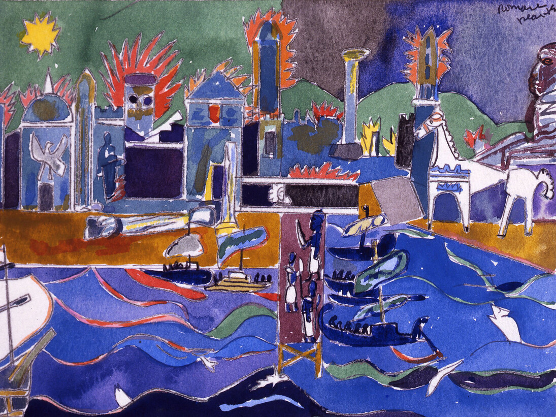 The Fall of Troy, Watercolor and Graphite on Paper	1977	Private Collection, Courtesy of Jerald Melberg Gallery, Charlotte, NC