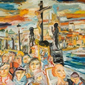 John Bellany, Prague Easter, 1992, oil on canvas, 203.00 x 244.00 cm