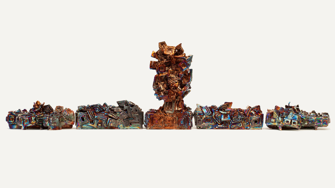 Julia Kunin, Bismuth Figure, 2013, Ceramic, 19 1/2 x 71 x 11 inches