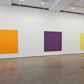 Callum Innes. With Curve, Exhibition view. Courtesy of Sean Kelly