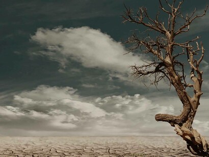 Cracked soil representing drought