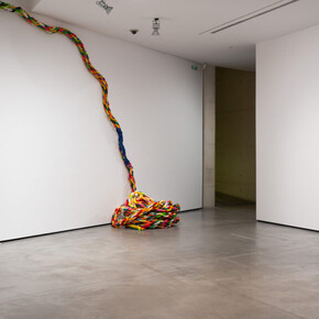 Jessica Stockholder, Cardinal directions, exhibition view. Courtesy of Es Baluard Museu d'Art Contemporani de Palma