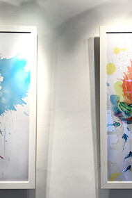 Installation of the works in the gallery