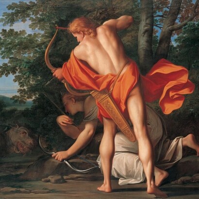 Marcantonio Franceschini, Apollo e Diana uccidono Pitone, 1692–1709. Liechtenstein Museum, Liechtenstein