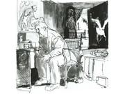 Paula Rego (1935). Study for the painting TIME ­ PAST AND PRESENT. London, ca. 1990. Pencil and ink on paper. 46 x 45 cm. J. S. Mills Collection, London