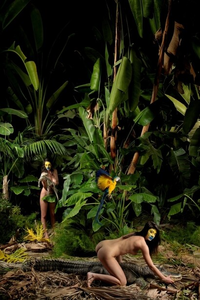 Marco Schifano, Savages III, 2014, stampa su carta baritata montata su alluminio, 160 x 120 cm