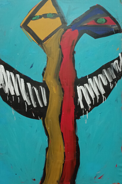Menchu Lamas, Lua e Serpe, 1982, 195 X 130