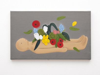 Rosalía Banet en LaCriptaProjects, vista de exhibición. Cortesía de la Galería Rafael Pérez Hernando