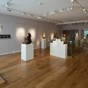 Auguste Rodin, Faces and fables, exhibition view. Courtesy of Bowman Sculpture Gallery
