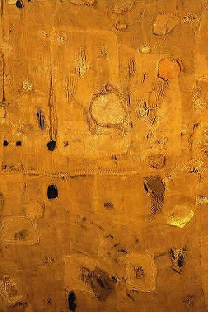 Alberto Burri. Sacco e oro, 1953