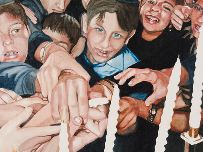 Lisa Edelstein, Shabbat shalom, 2024. Courtesy of Charlie James Gallery