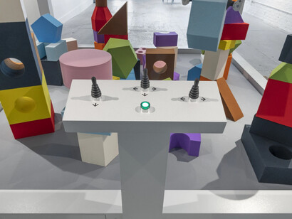 Jennifer Marman and Daniel Borins: Balancing Act, installation view, photograph by Adam Reich. Courtesy of Cristin Tierney Gallery, New York