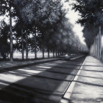 John Abrams, Road to Paris (detail), 2026. Courtesy of Christopher Cutts Gallery