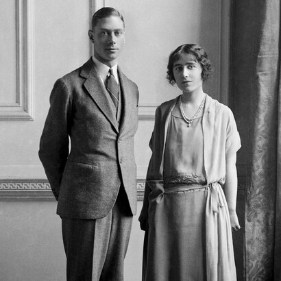 Albert, duca di York – in seguito re Giorgio VI – con Lady Elizabeth Bowes-Lyon – in seguito regina Elisabetta