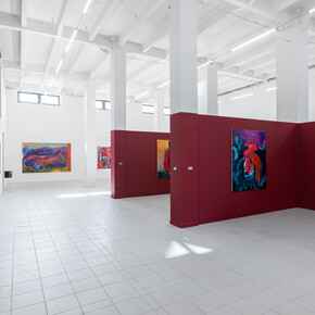 Petr Hajdyla, Wonderful scent of burning ego, exhibition view. Courtesy of The Chemistry Gallery