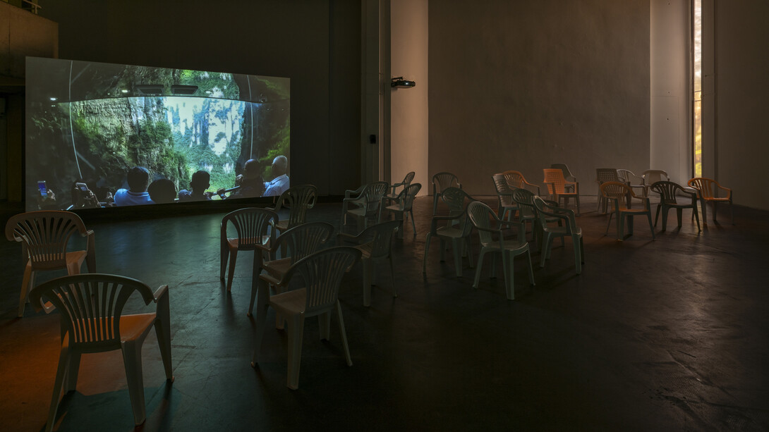 #16161D, exhibition view. Courtesy of the Douglas Hyde