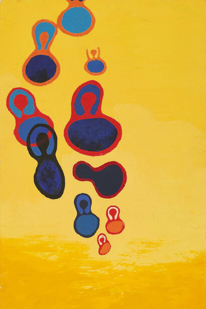 Ruth Asawa, Sin título (BMC.52, Danzantes) [Untitled (BMC.52, Dancers)] (detalle), ca. 1948–49. Cortesía del Museo Guggenheim Bilbao 